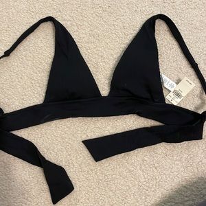 Aerie NWT black bikini top